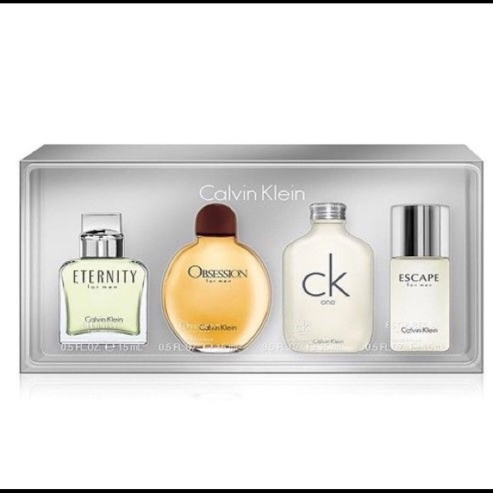 Calvin Klein 4pc Mini Men Cologne Gift Set